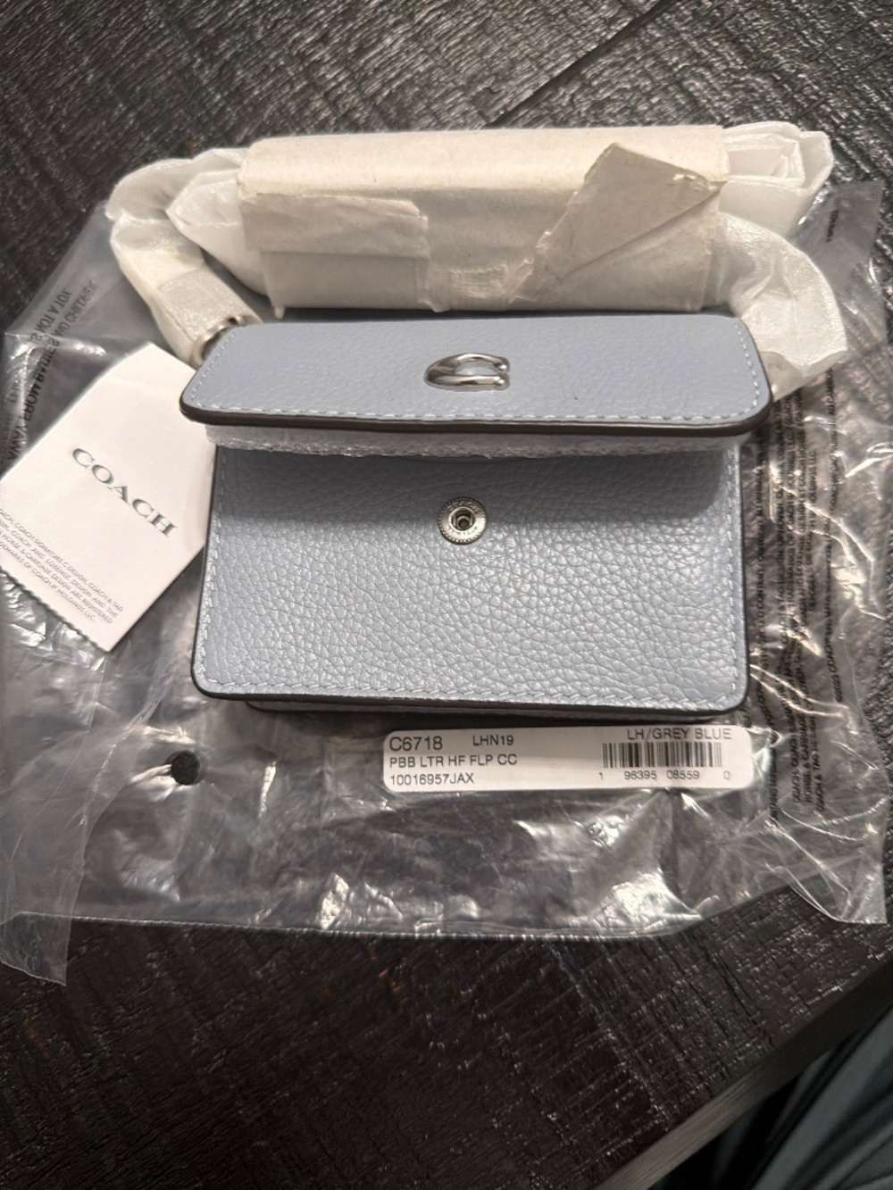 Coach mini wallet on a chain NWT